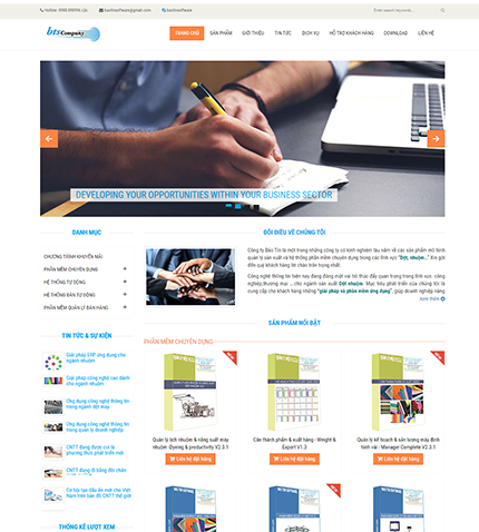 Website giới thiệu doanh nghiệp - Mã 003
